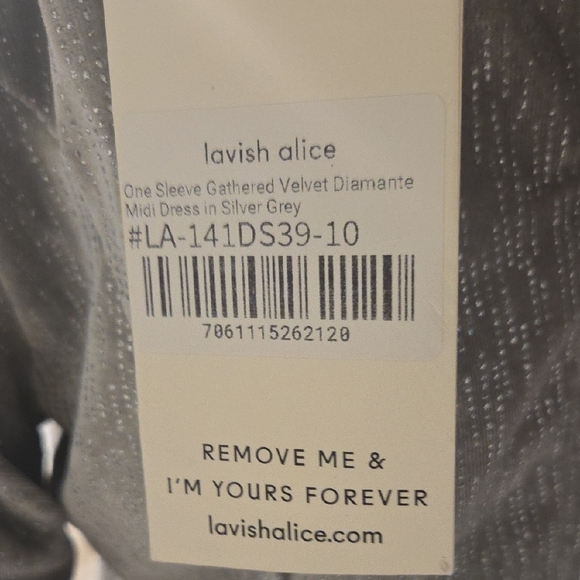 Lavish Alice Metallic Silver One-Shoulder Dress - Picture 8 of 16